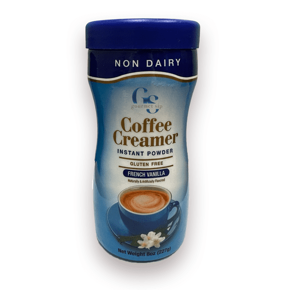 Smart Coffee Non-Dairy Coffee Creamer French Vanilla Flavor , 8 oz - Lactose-Free Coffee Enhancer