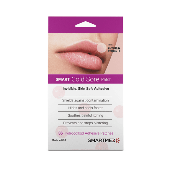 Smart Cold Sore Treatment Patch 36 Ct | Invisible, Skin Safe Adhesive