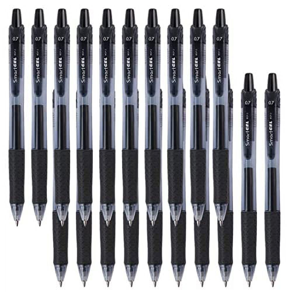 Smart Color Art 45 .. Pack Black Gel Pens, .. Retractable Medium Point