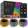 Smart Color Changing String Lights with Remote & Timer, 65.6FT 200 LED