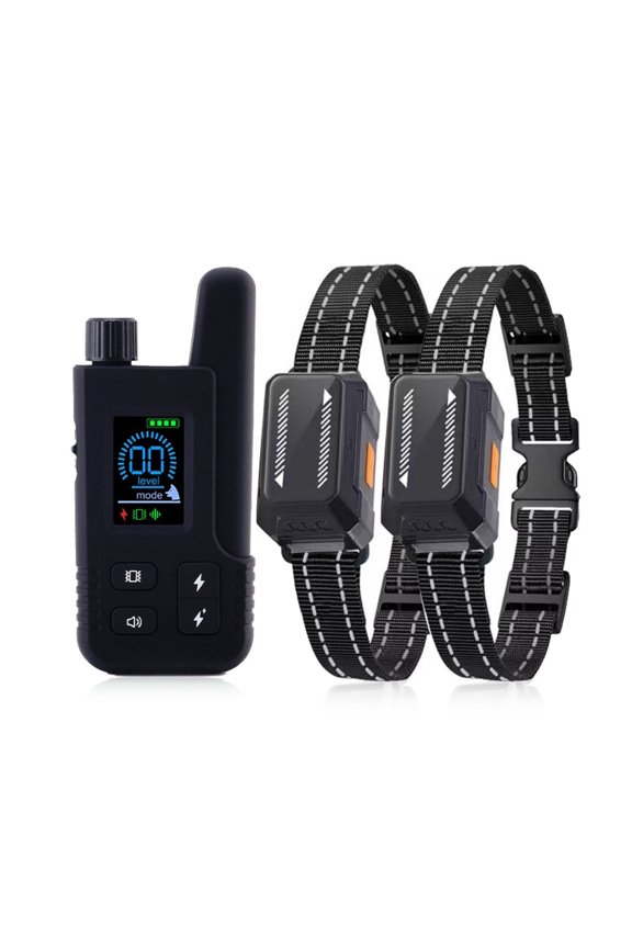 Smart Color Screen Dog Training Collar with Remote, IPX7 Waterproof Portable Device for All Breeds