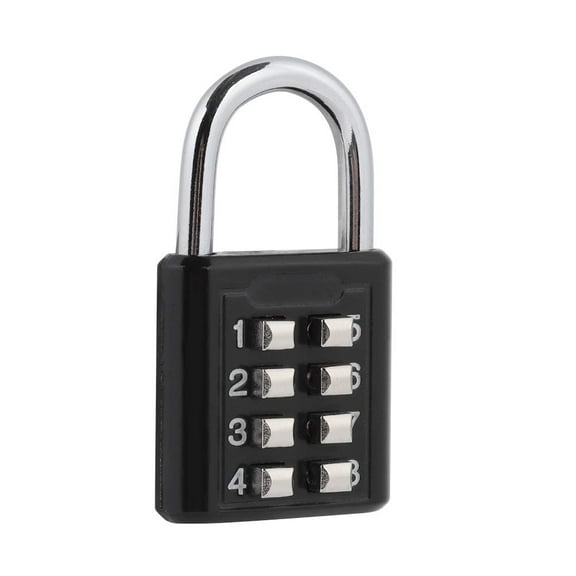 Smart Combination Lock,8 Digit Resettable Password Padlock,Portable Combination Code Padlock Security Password Lock