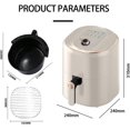thumbnail image 1 of Smart Compact 7.5L Oil-Free Electric Air Fryer with Timer & Temp Control, Dishwasher-Safe, Fit for 2-4 People, 1 of 7