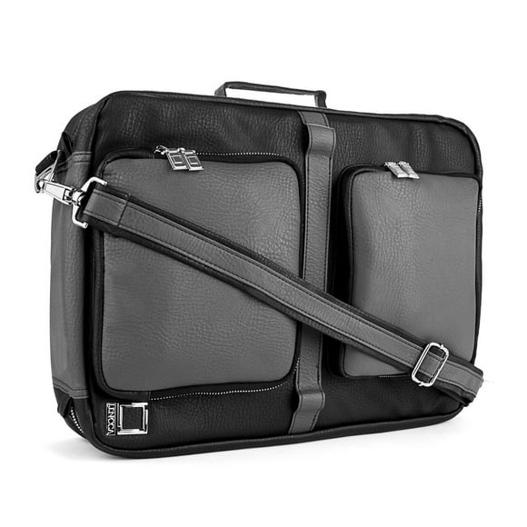Smart Convertible 16 inch Laptop Messenger Backpack Shoulder Briefcase Tote Bag for Work, College, Travel, Professional Meets