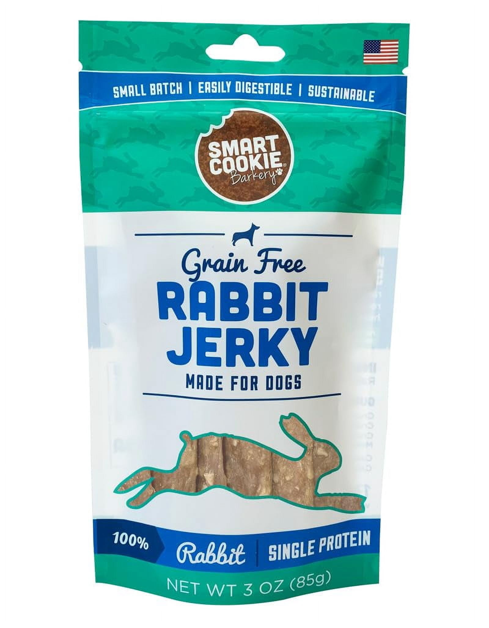 Smart Cookie Single Ingredient STF9 Rabbit Jerky Dog Treats Strips