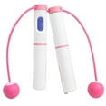 thumbnail image 1 of Smart Cordless Jump Ropes Electronic Digital Wireless Skip Rope Calorie Consumption Fitness Body Building Exercise Jumping Rope (Pink), 1 of 7