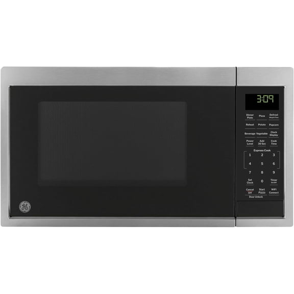 Smart Countertop Microwave Oven, Scan-to-Cook Technology and Wifi-Connectivity, 0.9 Cubic Feet Capacity, 900 Watts, Child-Lock Technology, Smart Home & Kitchen Essentials, Stainless Steel