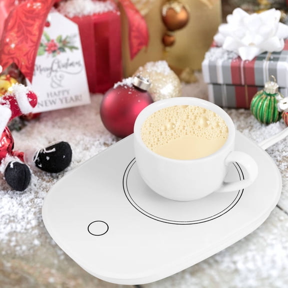 Smart Cup Warmer Electric Coffee Warmer with Automatic Shut-off Gravity-Induction for Heating Coffee Milk Tea Hot Chocolate