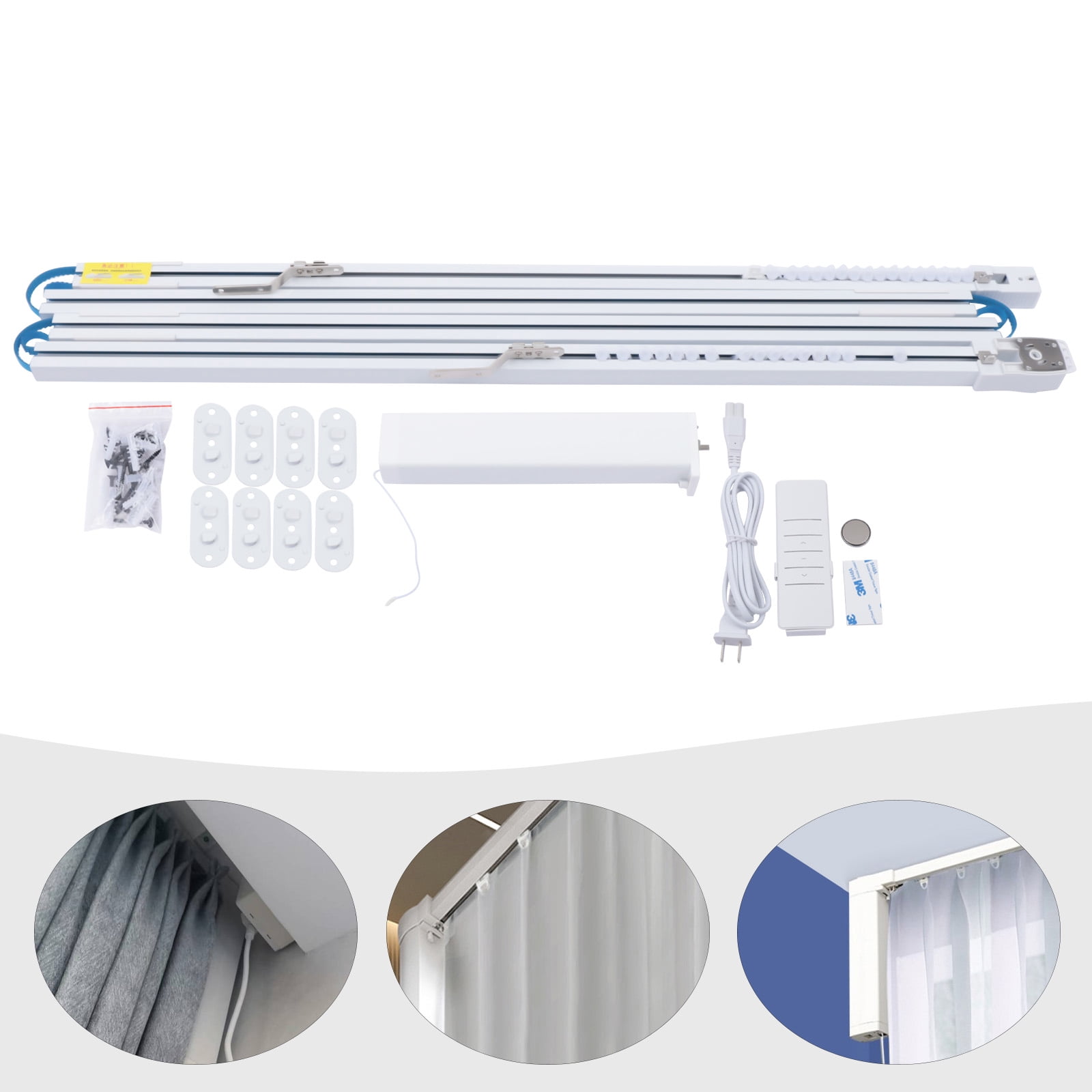 Smart Curtains System, Electric Curtain Track with Automated Rail ...