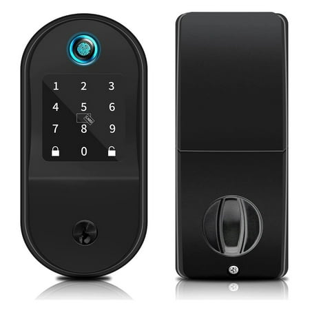 {Smart Deadbolt, Electronic Door Lock with Keypad}, Auto Lock for Home, Office, Hotel, Front/Exterior Door,Fingerprint Digital Smart Door Lock ,Keyless Deadbolt Works with App/Bluetooth