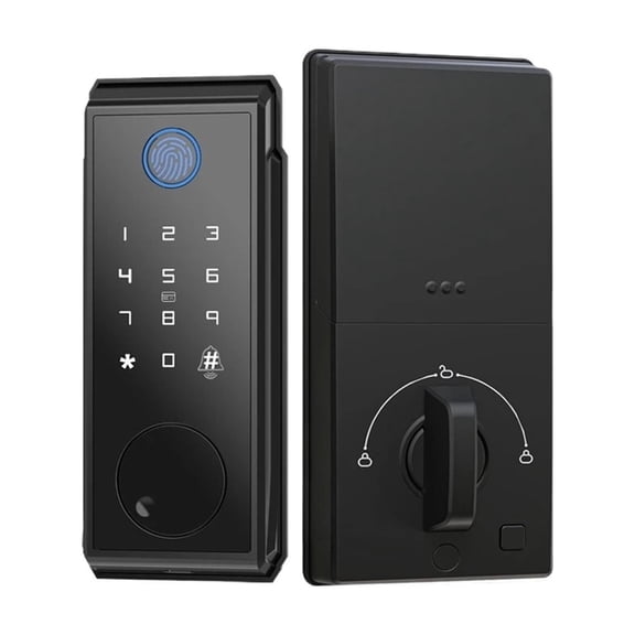 Smart Deadbolt Lock Wifi Keyless Fingerprint Keypad Digital Remote Unlock Dead Bolt Cylinder Lock ,Easy to Use