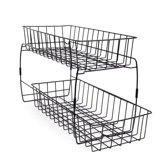 Smart Design 2-Tier Slide Out Baskets- 18