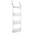 thumbnail image 1 of Smart Design 4-Tier Over-the-Door Organizer Pantry Hanging Organizer, White, 1 of 8