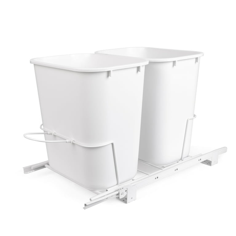 6 Gal. White Pull-Out Trash Can 6 Gal. White Pull-Out Trash Can