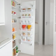 Smart Design 6-Tier Steel Over The Door Organizer - White