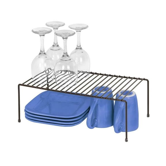 Smart Design Cabinet Storage Shelf Rack - Large 8.5 x 16 inch - Bronze