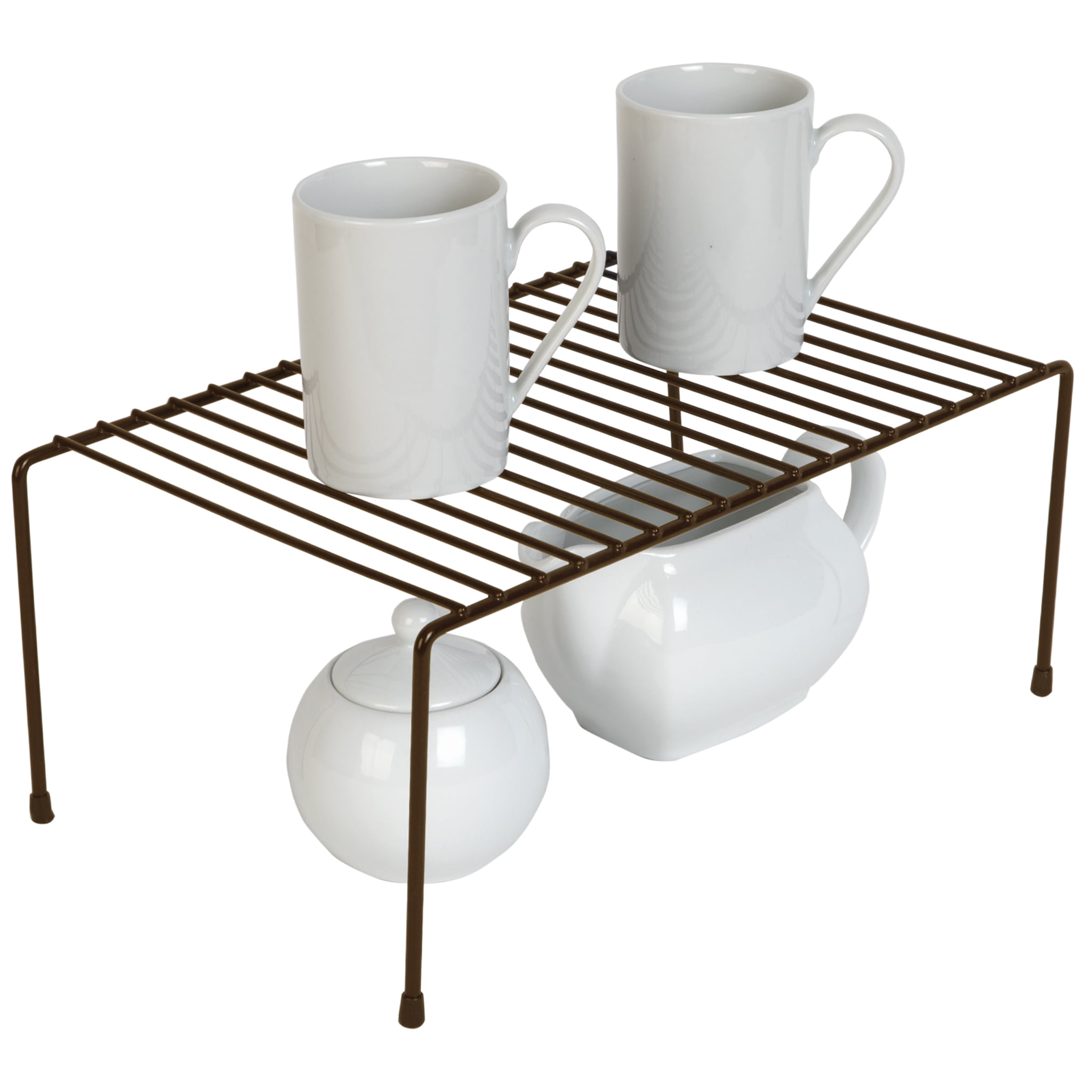 Medium Bronze Metal Countertop Hanging Shelf Rack