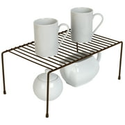 Smart Design Cabinet Storage Shelf Rack - Medium- 8.5 x 13.25 inch - Bronze
