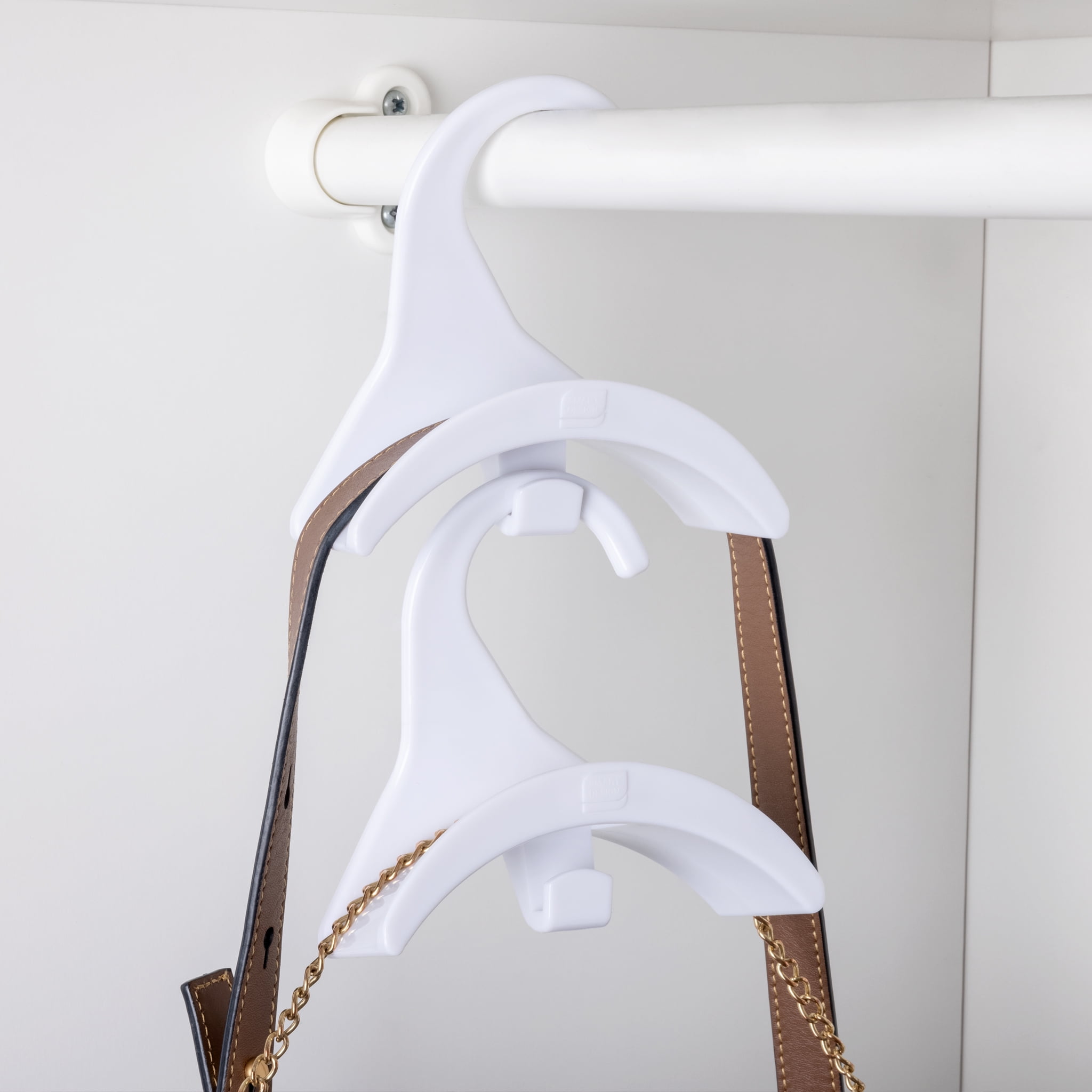 Smart Design Closet Hangbag Hangers - Set of 6 - White - Walmart.com