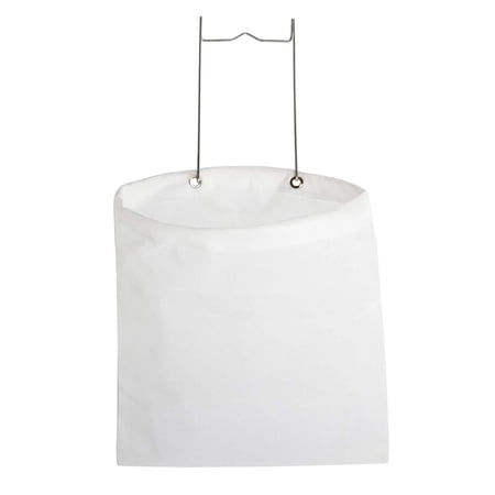 Smart Design Clothespin Bag Holder with Hanging Hook - 13 x 11 Inch - White
