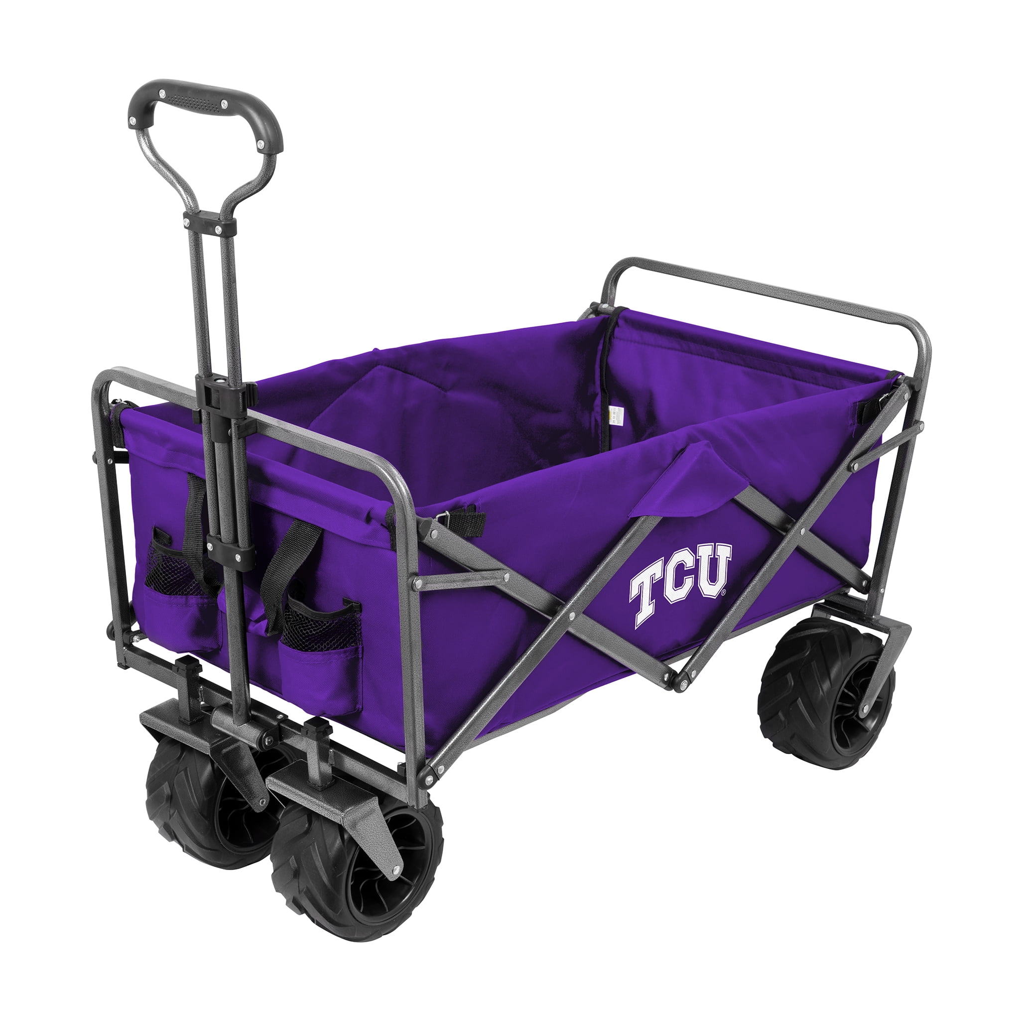 Smart Design Collegiate Heavy Duty Sports Wagon- Tcu Horned Frogs