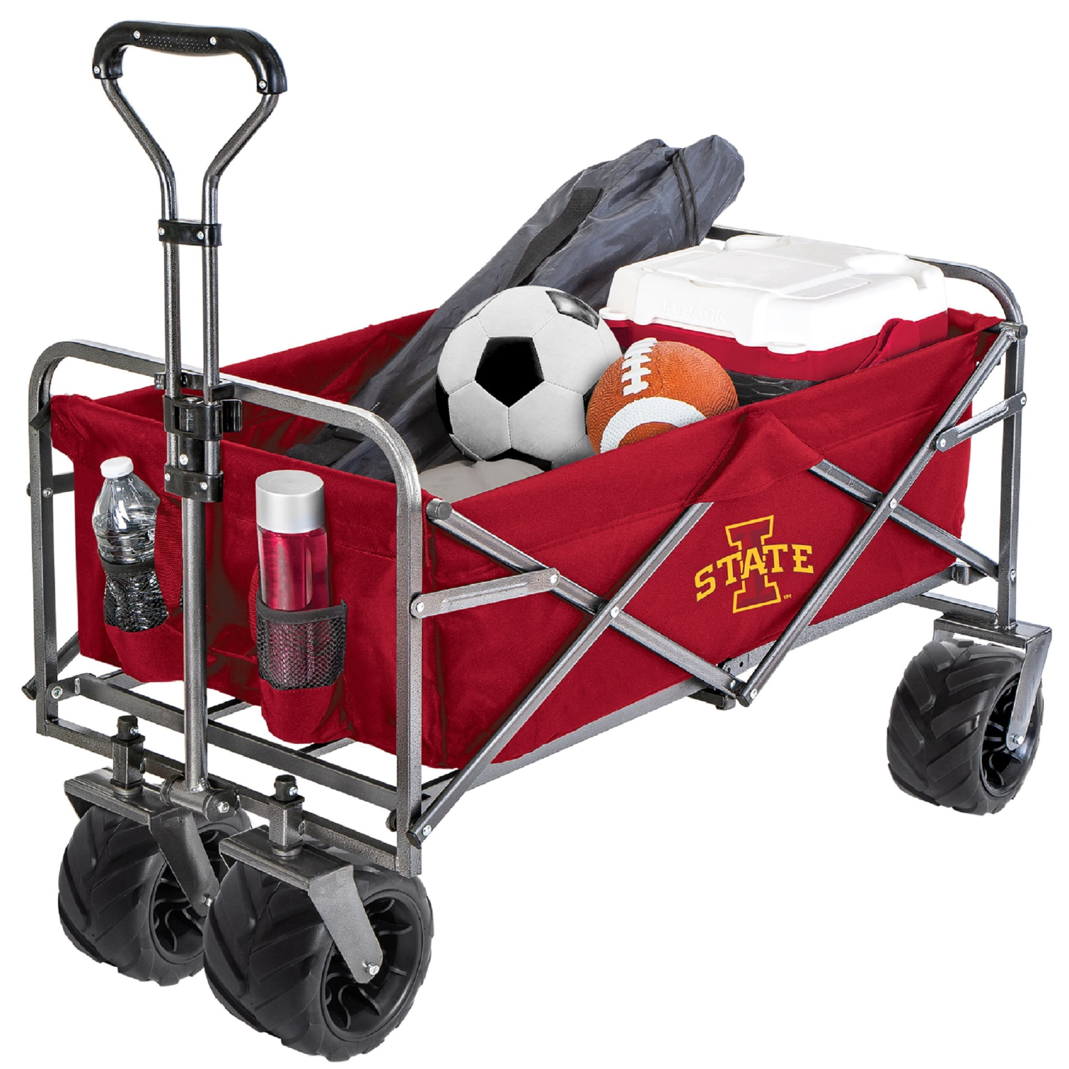 Smart Design Collegiate Heavy-Duty Utility Collapsible Sports Wagon –   Iowa State Cyclones