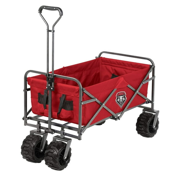 Smart Design Collegiate Heavy-Duty Utility Collapsible Sports Wagon - New Mexico Lobos