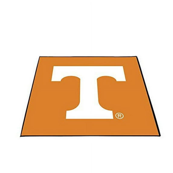 Smart Design Collegiate Tailgate Picnic Mat - 9 x 9 Feet - White & Orange Colors - Tennessee Volunteers