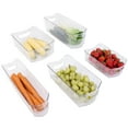 thumbnail image 1 of Smart Design Set of 18 Clear Refrigerator & Freezer Organization Bins, 1 of 9