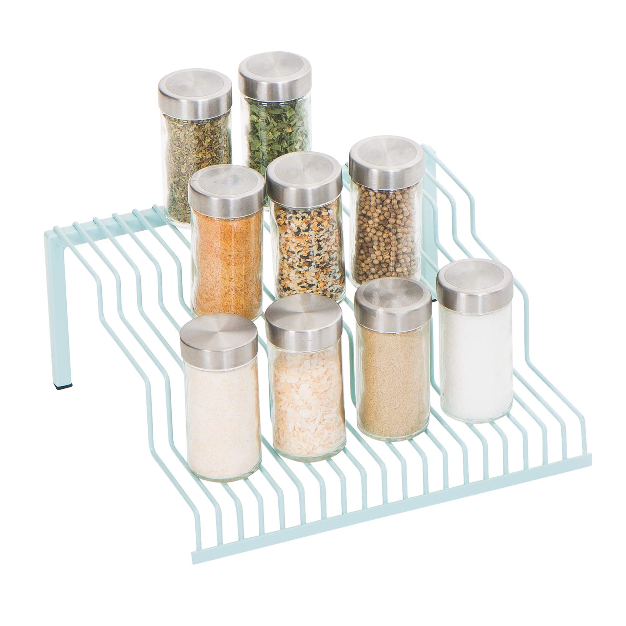 Smart Design Heavy Duty 3-Tier Spice Rack Shelf Organizer - Steel Metal ...
