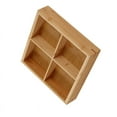 thumbnail image 1 of Smart Design Multi-Compartment Wood Serving Tray For Hot Pot Sushi Restaurants, Chip & Dip Sets, Elegant Appearance Natural Wooden Food Server With Polished Finish, 1 of 8