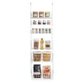 thumbnail image 1 of Smart Design 6-Tier Over the Door Organizing Rack, White, 1 of 10