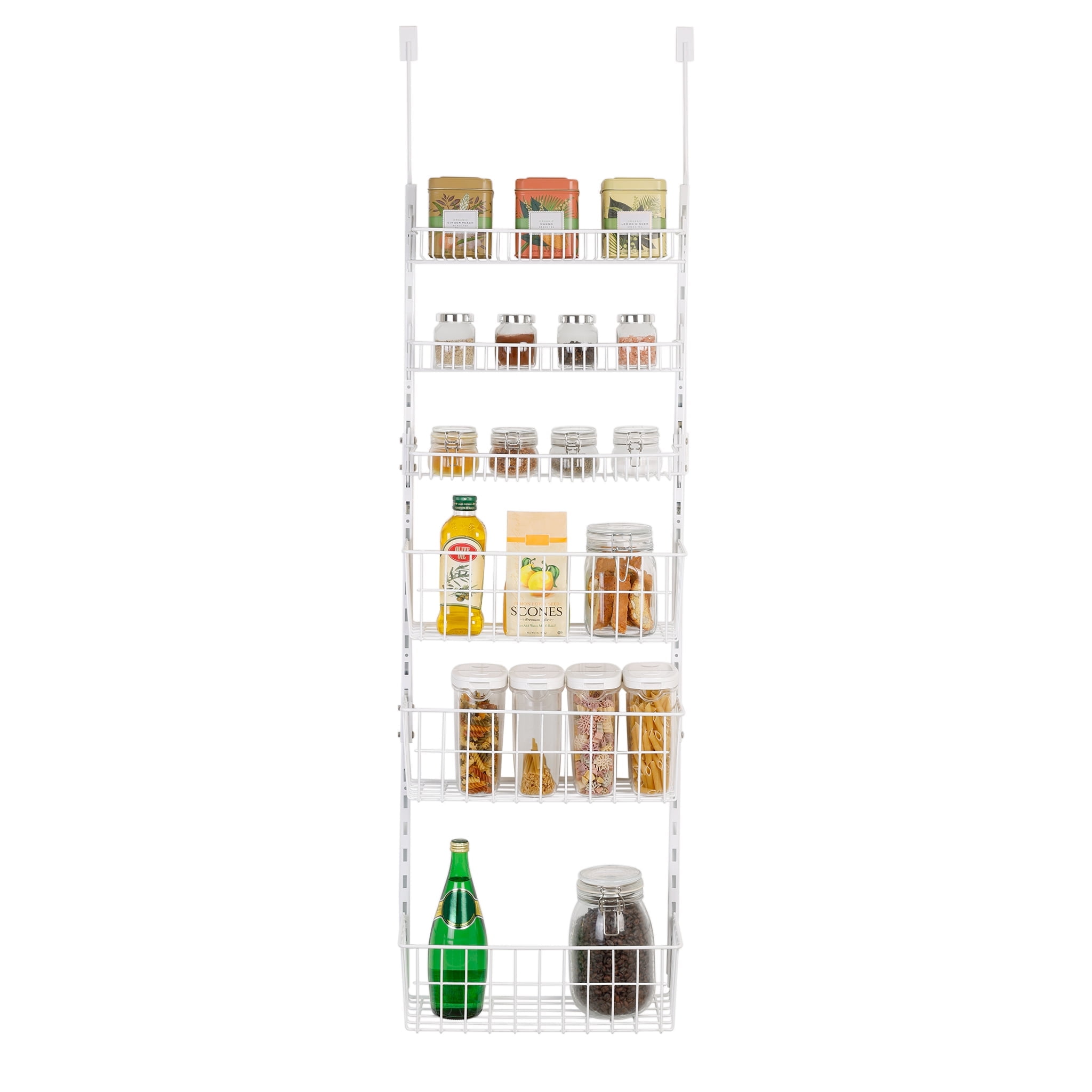 Smart Design Over The Door Adjustable Pantry Organizer