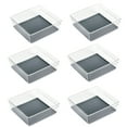 thumbnail image 1 of Smart Design Plastic Drawer Organizer - 6 x 6 inch - Gray, 1 of 9