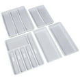 thumbnail image 1 of Smart Design Plastic Drawer Organizer - Set of 5 - Non- Slip Lining and Feet- Gray, 1 of 9