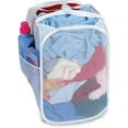 thumbnail image 1 of Smart Design Pop Up Laundry Hamper with Easy Carry Handles and Side Pocket - Durable Mesh Fabric - Collapsible Design - Clothes and Laundry - Home Organization - Holds 2 Loads - 13 x 21 Inch - White, 1 of 7