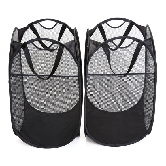 Smart Design Pop Up Laundry Hamper with Carry Handles - Set of 2