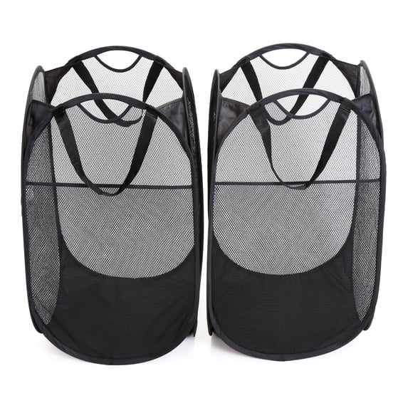 Smart Design Pop Up Laundry Hamper with Carry Handles - Set of 2