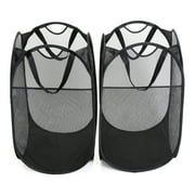 Smart Design Pop Up Laundry Hamper with Carry Handles - Set of 2