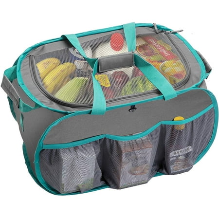 Smart Design Pop Up Trunk Organizer with Easy Carry Handles- 23 inch - Gray