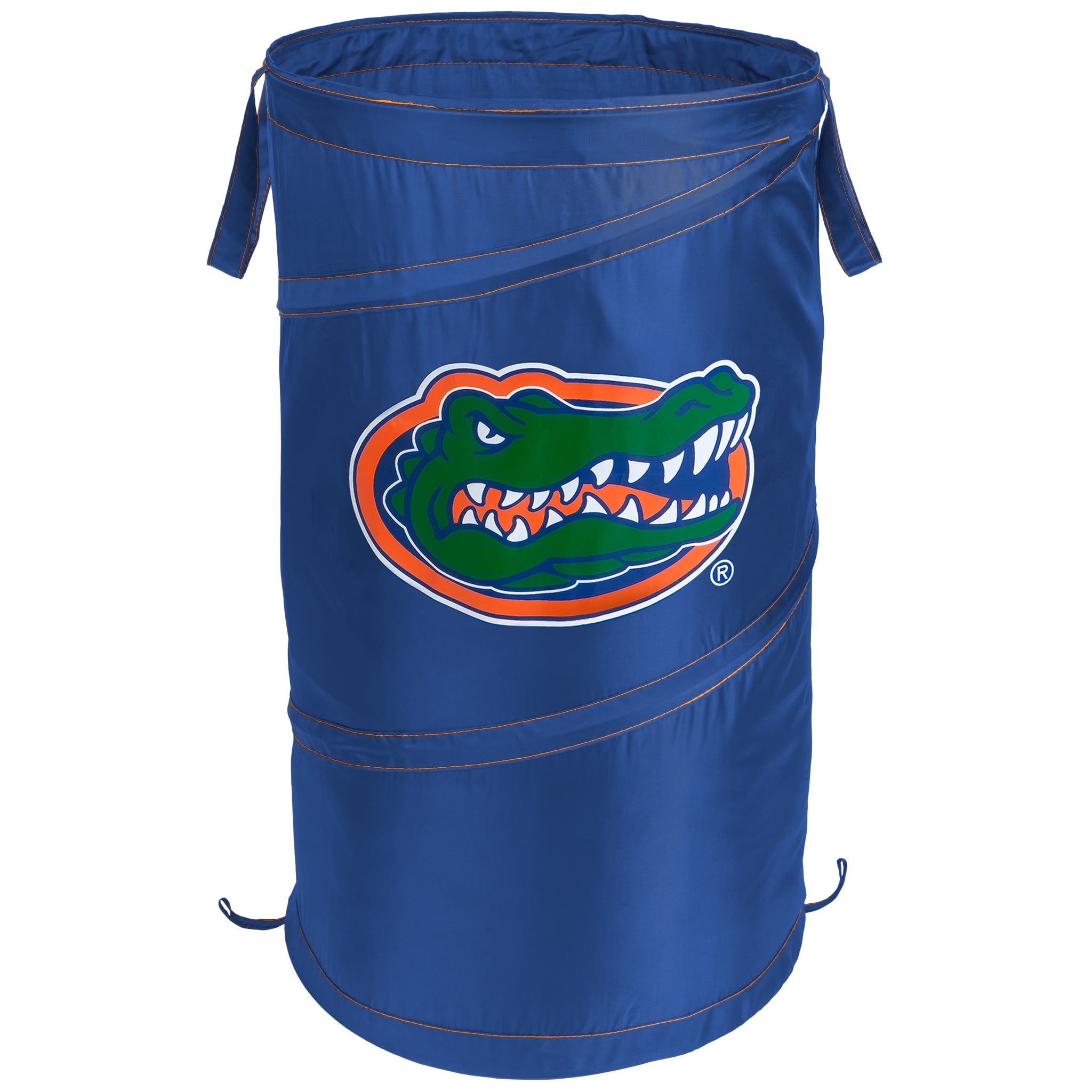 Smart Design Pop-up Spiral Laundry Hamper Bag - 15 x 25 inch - University of Florida  - Blue & Orange - Florida Gators
