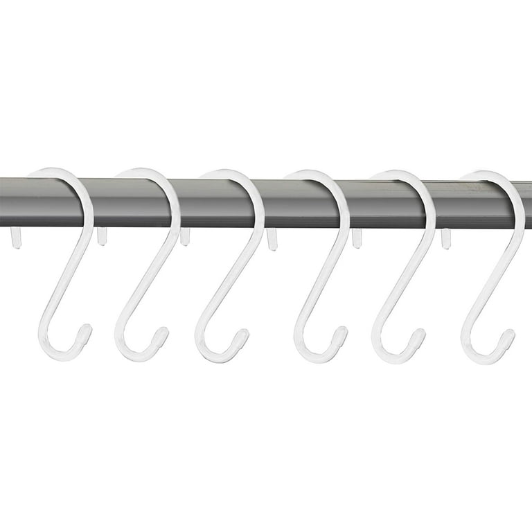 Smart Design Premium S-Hooks with Rubber Gripped Finish Set of 6 - Ste