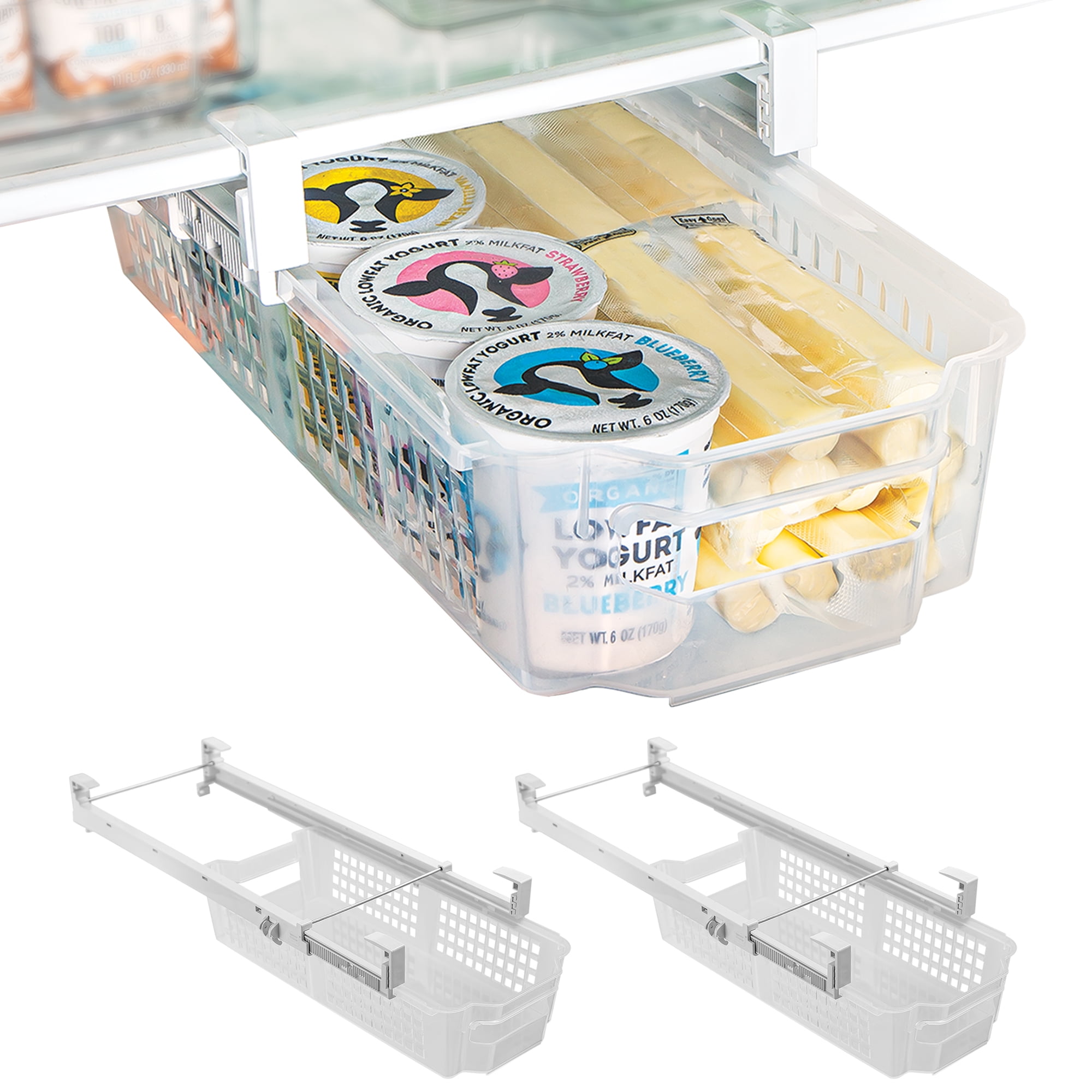 Esl Rails Fridges Smart Design Refrigerator Pull Out Bin and Home Organizer with ...