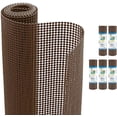 thumbnail image 1 of Smart Design Shelf Liner Classic Grip - 12 Inch x 60 Feet - Drawer Cabinet Non Adhesive Protection - Kitchen - Set of 6 - 60 feet Total - Coffee Bean, 1 of 7