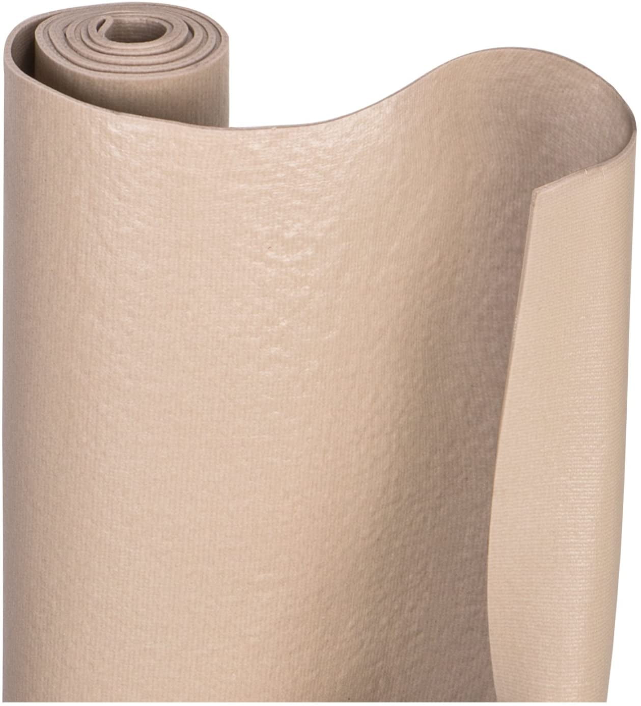 Smart Design Shelf Liner Master Solid Grip - 18 Inch x 4 Feet - Drawer Cabinet Non Adhesive Protection - Home and Kitchen - Taupe
