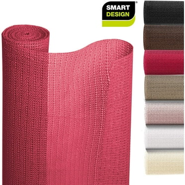 Smart Design Shelf Liner Original Grip - 18 Inch x 15 Feet - Drawer Cabinet Non Adhesive - Home and Kitchen - Very Berry