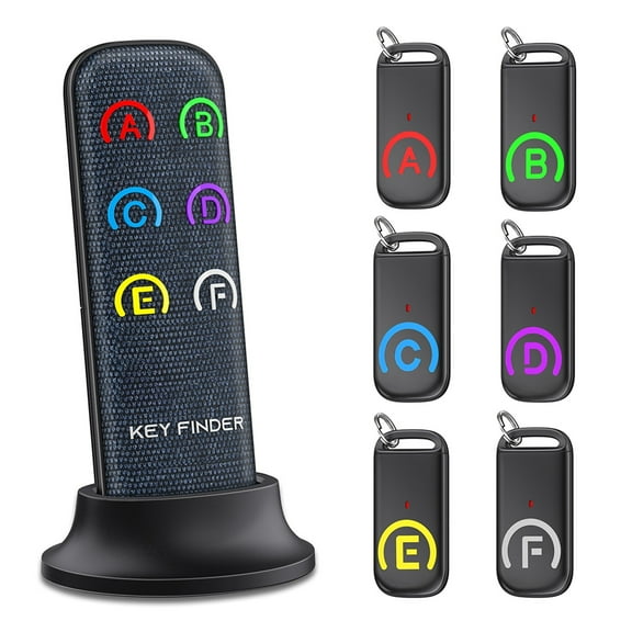Smart Device Anti Lost Tracker Wireless Smart Tracker With 6 Receivers Car Key Finder Locator For Pets/Child/Elders ,Providing Reminders At Any Time