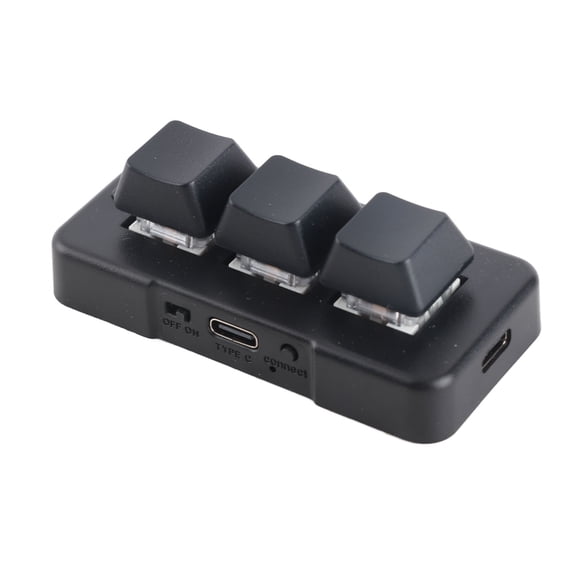 Smart Devices 3 Keys Keyboard, RGB Backlight Mini Keyboard for Computer Universal