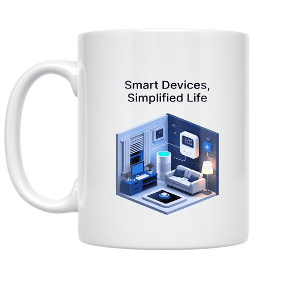 Smart Devices Simplified Life - Tech-Savvy Home Enthusiast - 11 oz Ceramic Coffee Mug