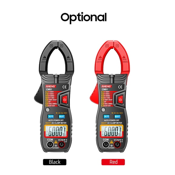 Smart Digital AC Clamp Meter 6000 Counts Auto-Ranging Multimeter Voltmeter Tester with NCV Flashlight 1.41 in Jaw / 36 mm